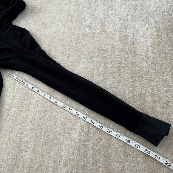 Juicy Couture Velour Zip Up Hoodie Track Jacket M Black - Picture 7 of 13